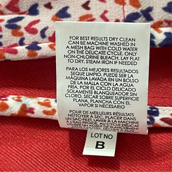 CAbi Valentine Linen Blend Double Placket Button Red Blazer Medium - Picture 5 of 11